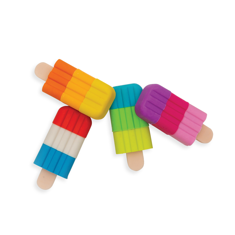 Icy Pops Fruit Scented Puzzle Erasers