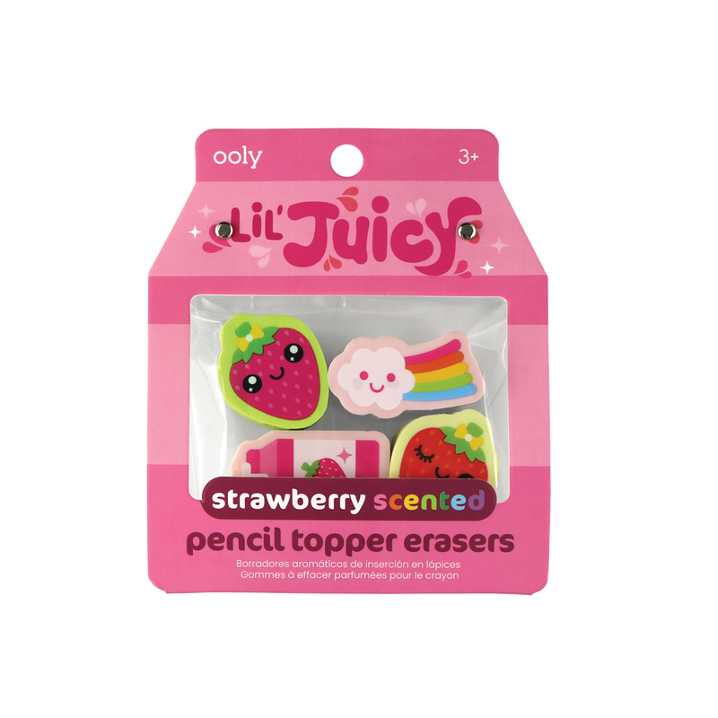 Lil' Juicy Pencil Topper Eraser | Strawberry Scented