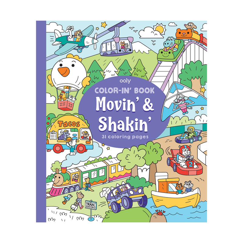 Movin' & Shakin' | Ooly Colouring Book