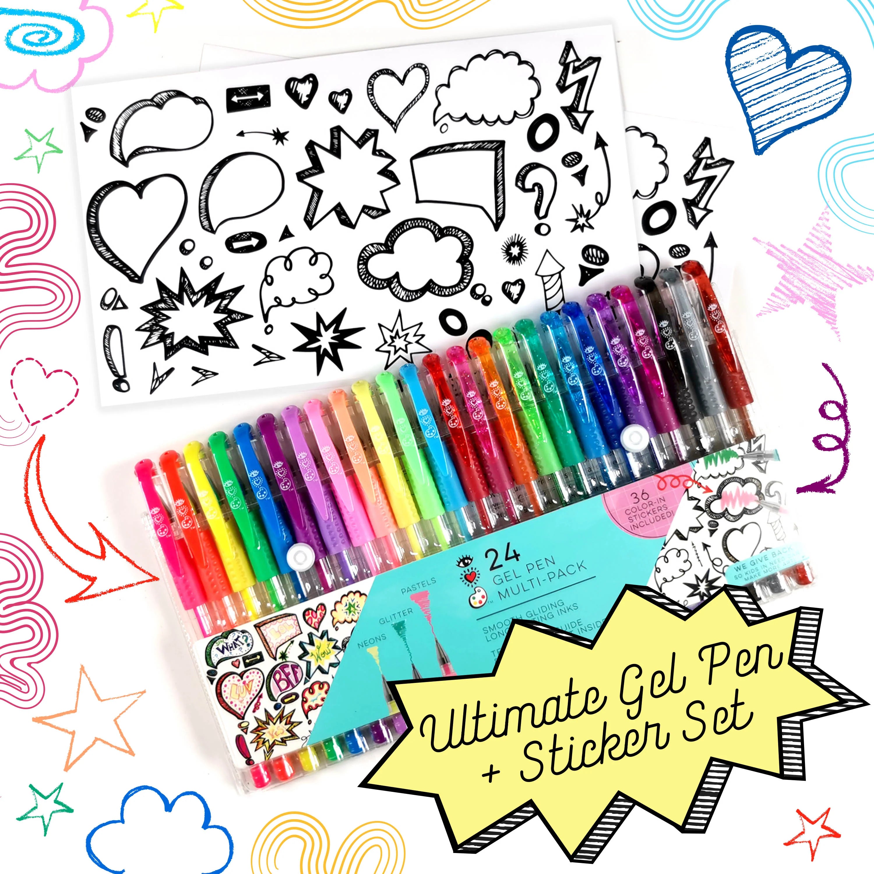 24 Gel Pen Multi-Pack | iHeart