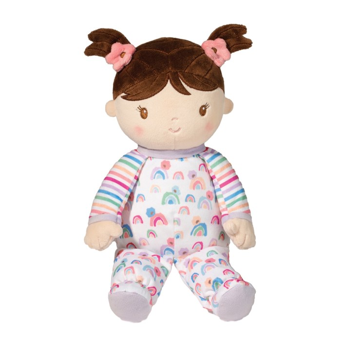 Isabelle Rainbow Stripe Soft Doll | Douglas Cuddle Toys