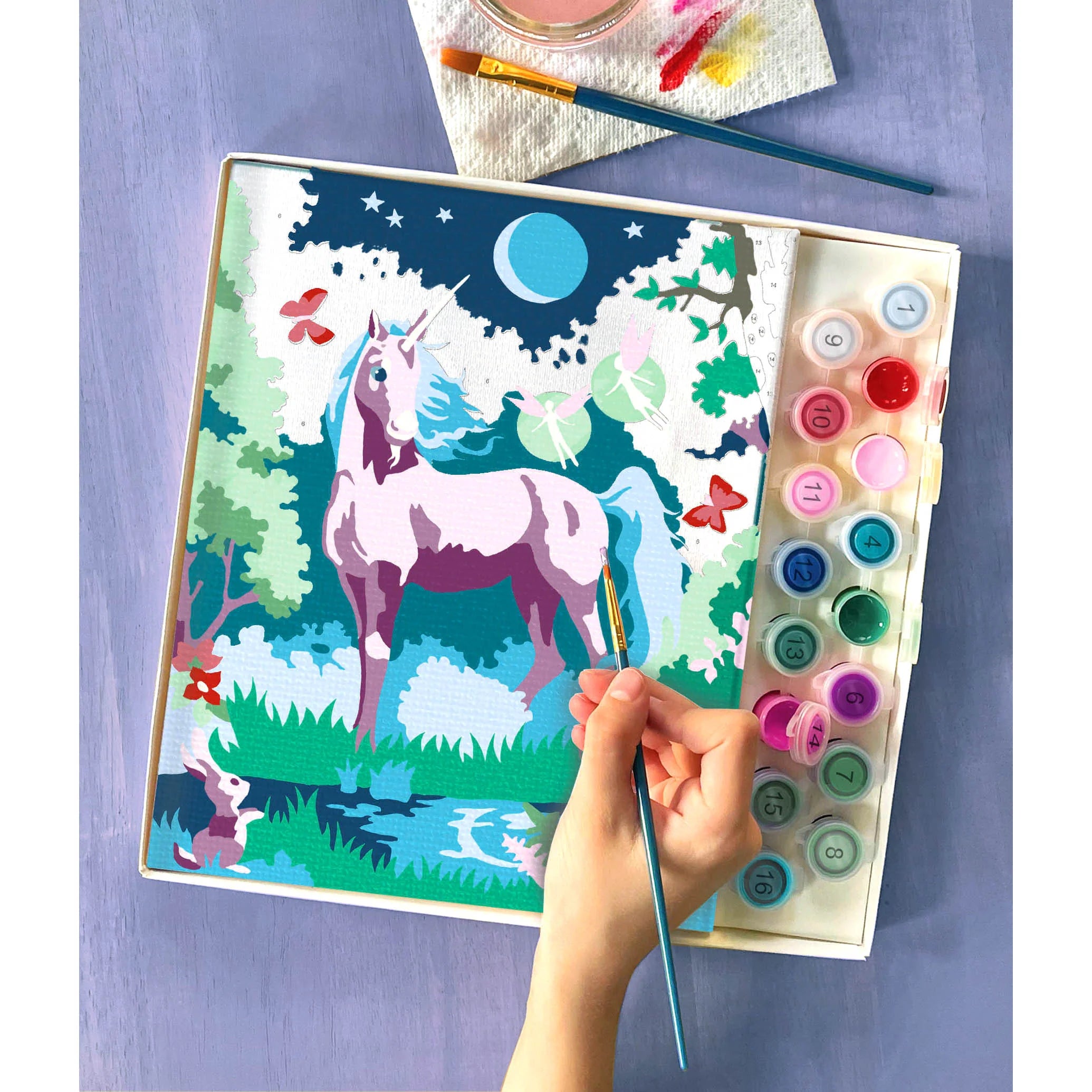 Moonlit Unicorn | iHeart Paint By Numbers