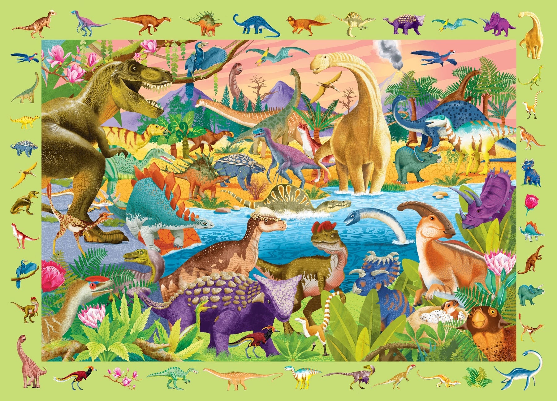 Dinosaurs Seek & Find 100 Piece Puzzle