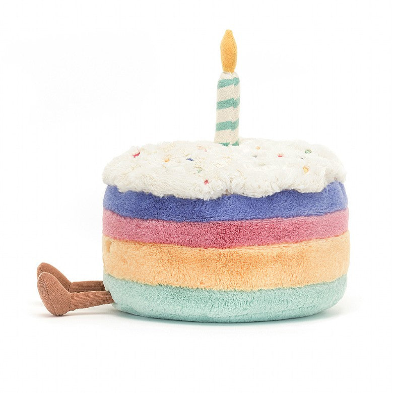 Amuseable Rainbow Birthday Cake Large | Jellycat