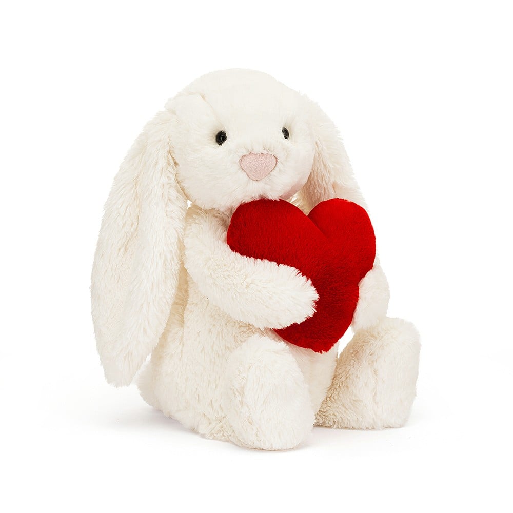 Bashful Red Love Heart Bunny Medium | Jellycat