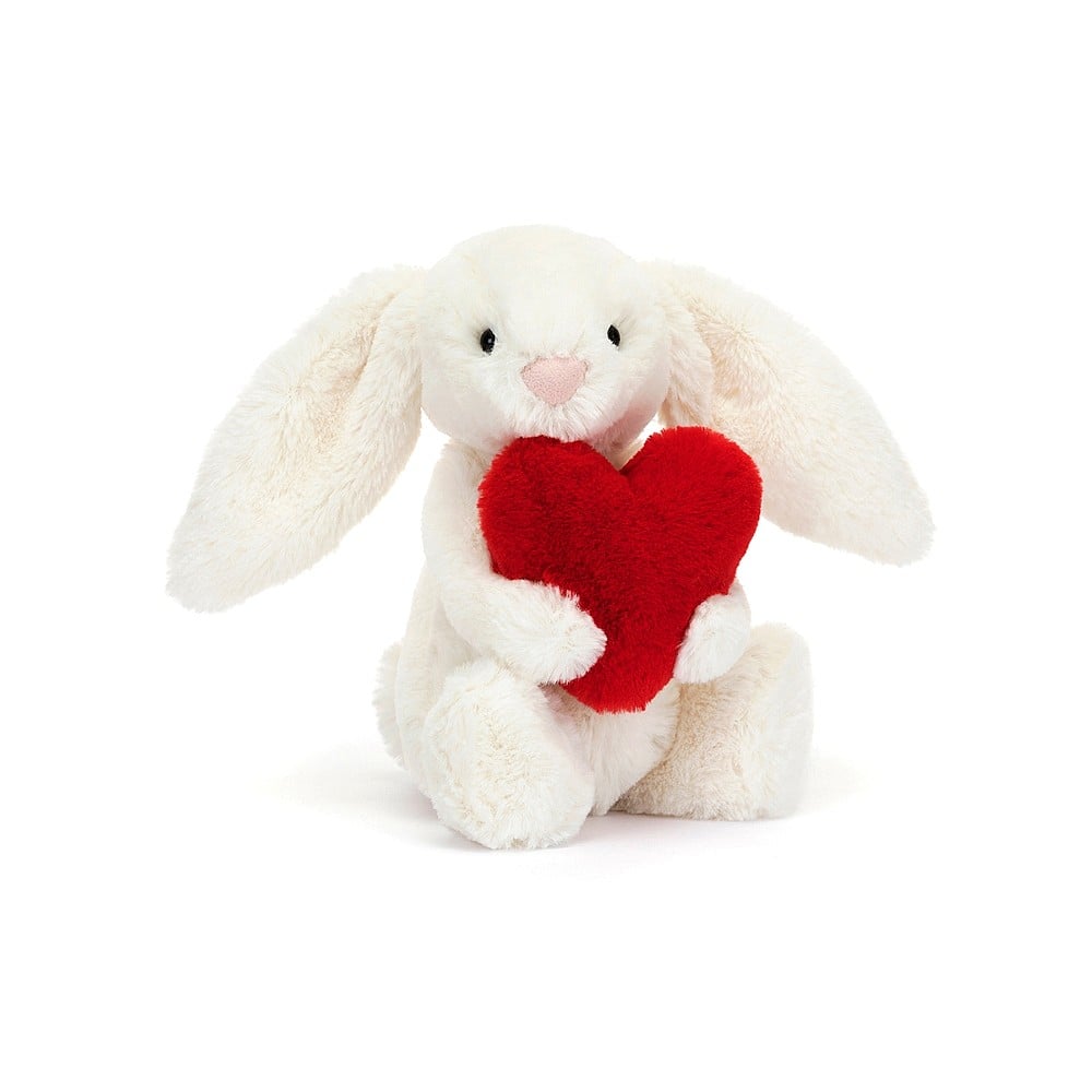 Bashful Red Love Heart Bunny Small | Jellycat