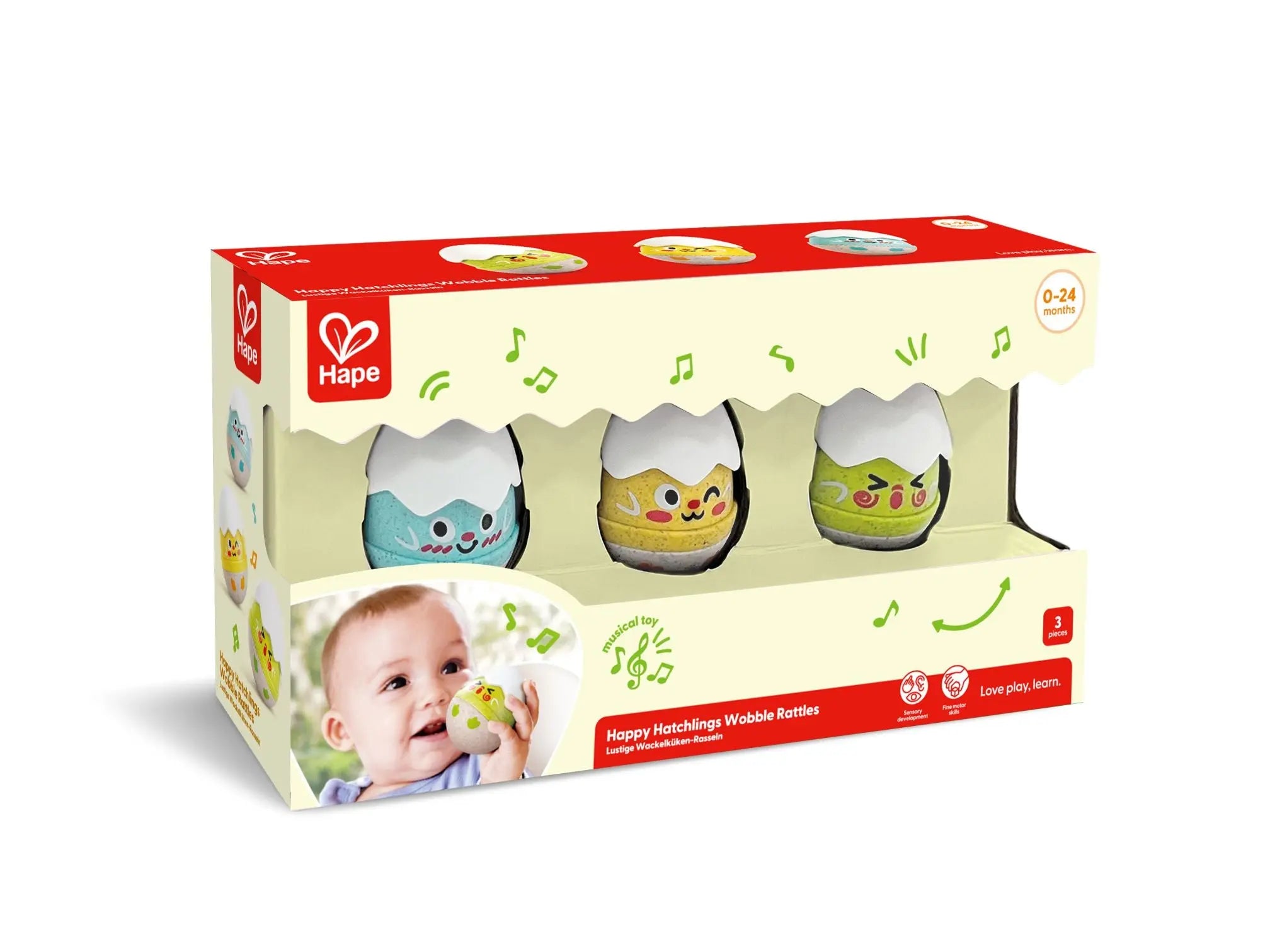 Happy Hatchlings Wobble Rattles | Hape