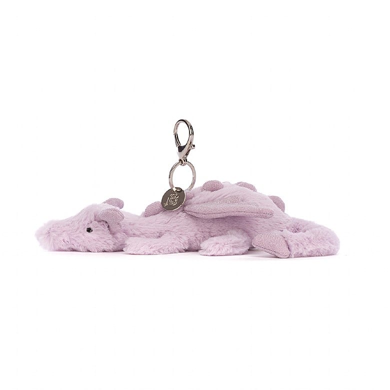 Lavender Dragon Bag Charm | Jellycat