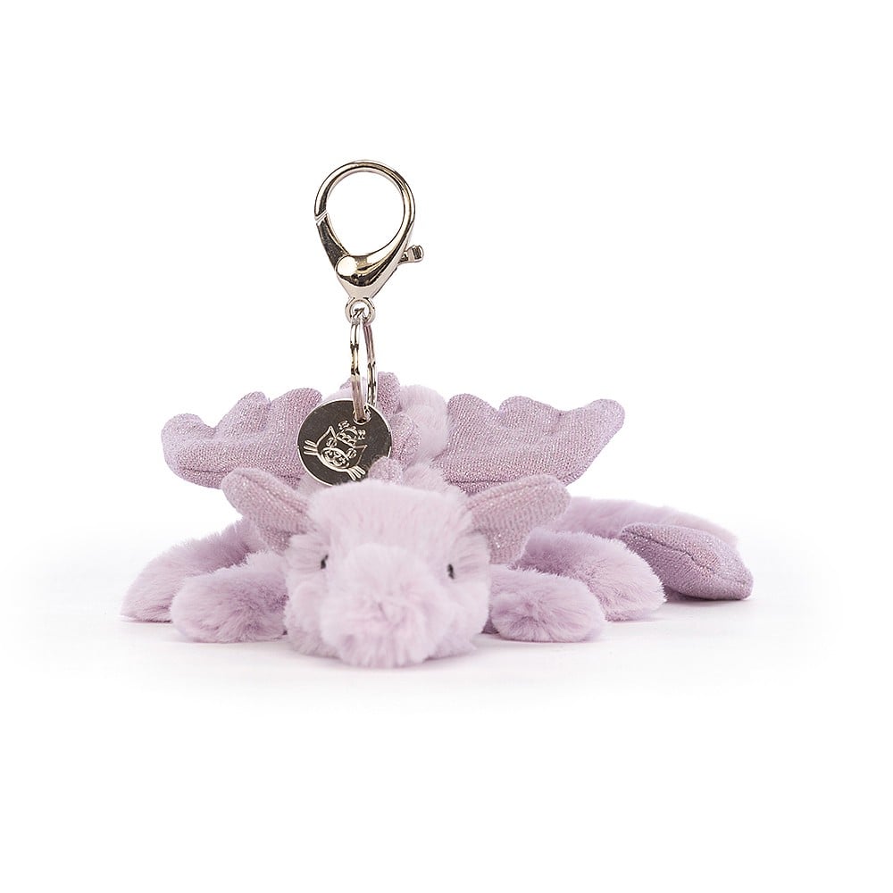 Lavender Dragon Bag Charm | Jellycat