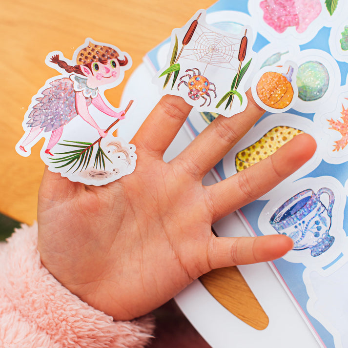 Magical Creatures | Eeboo Shiny Sticker Book