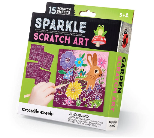 Sparkle Scratch Art : Garden