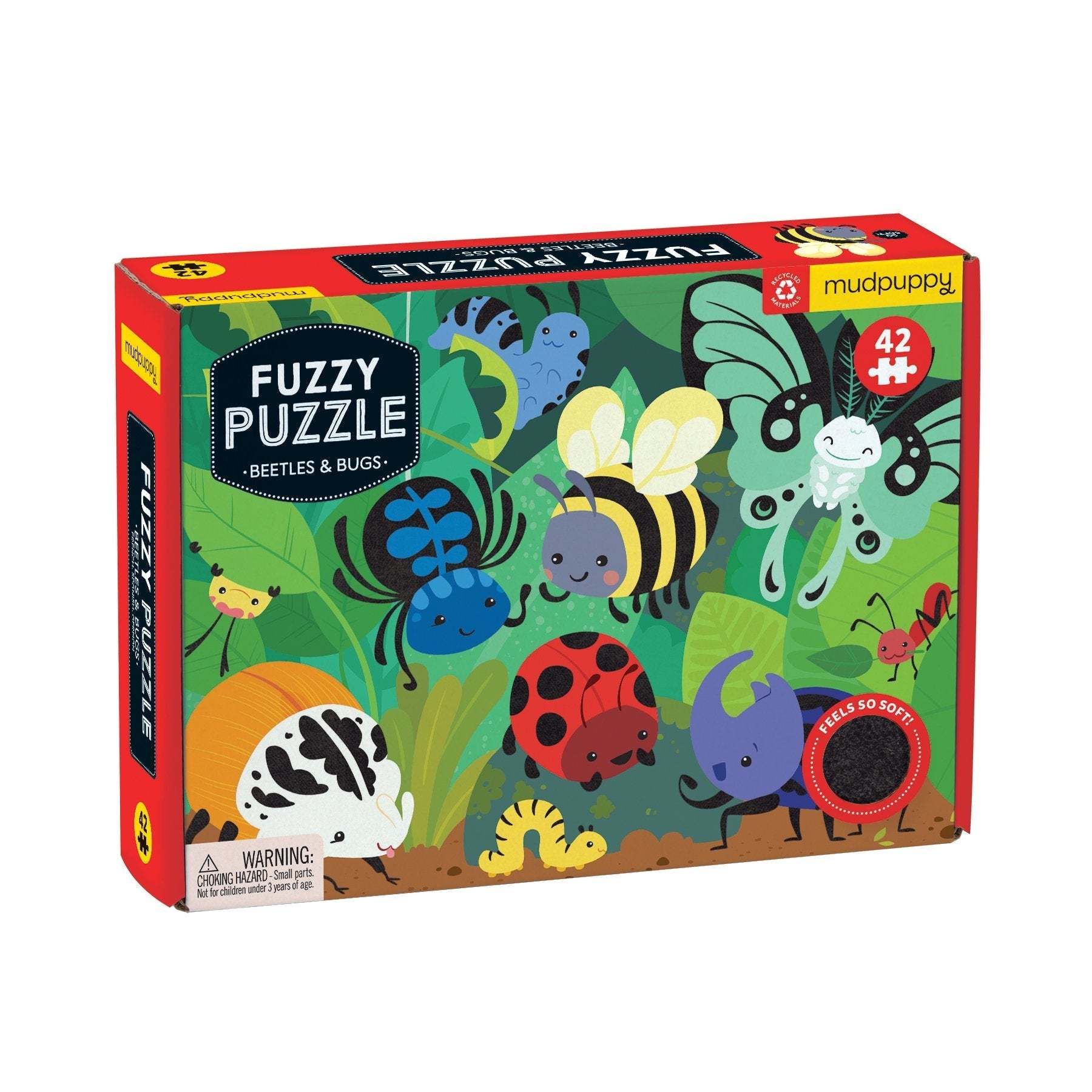 Beetles & Bugs Fuzzy 42 Piece Mudpuppy Puzzle