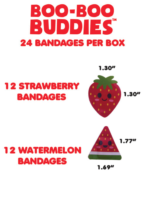 Watermelon & Strawberry | Boo Boo Buddies Bandages