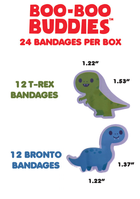 Brontosaurus & T-Rex | Boo Boo Buddies Bandages