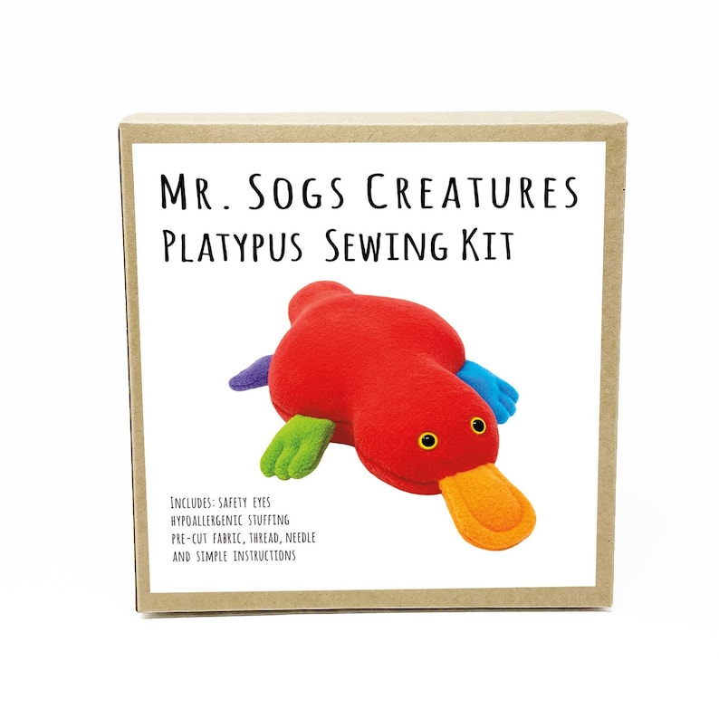 Mr. Sogs Creatures Sewing Kit |  Platypus