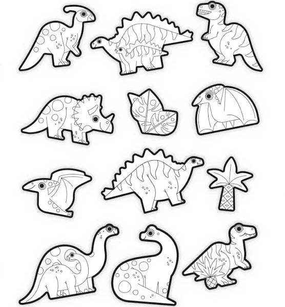 Coloring Stickers | Dinosaurs