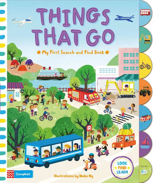 Things That Go | My First Search and Find Book