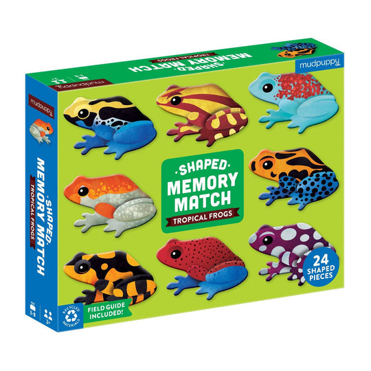 Shaped Memory Match | Tropical Frog