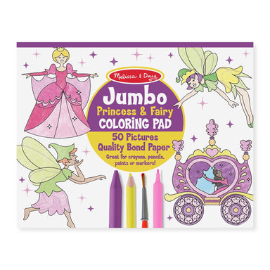 Jumbo Colouring Pad | Princess & Fairy Kaboodles Toy Store - Victoria
