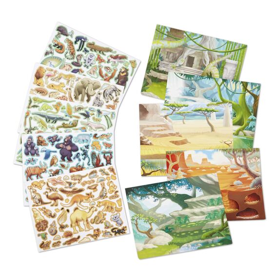 Reusable Sticker Pad | Jungle & Savanna Kaboodles Toy Store - Victoria