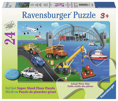 A Day on the Job 24 piece Super Sized Ravensburger Floor Puzzle Kaboodles Toy Store - Victoria