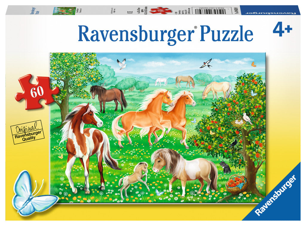 Horse Meadow 60 piece Ravensburger Puzzle Kaboodles Toy Store - Victoria