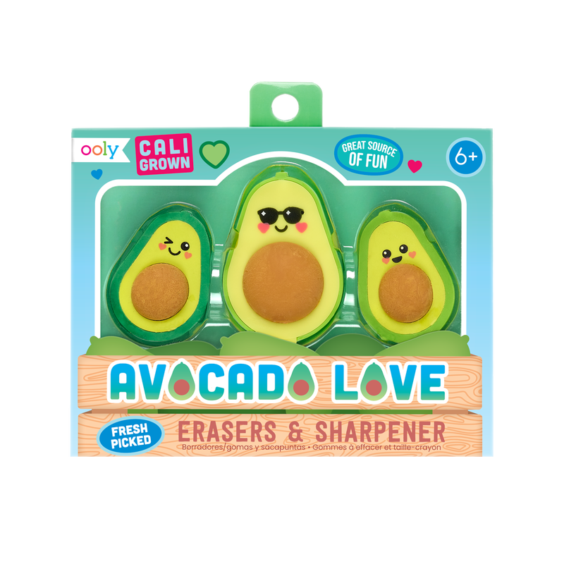 Avocado Love Eraser and Sharpener Kaboodles Toy Store - Victoria