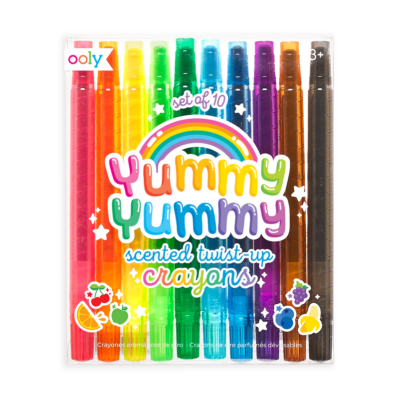 Yummy Yummy Scented Twist-Up Crayons | Set of 10