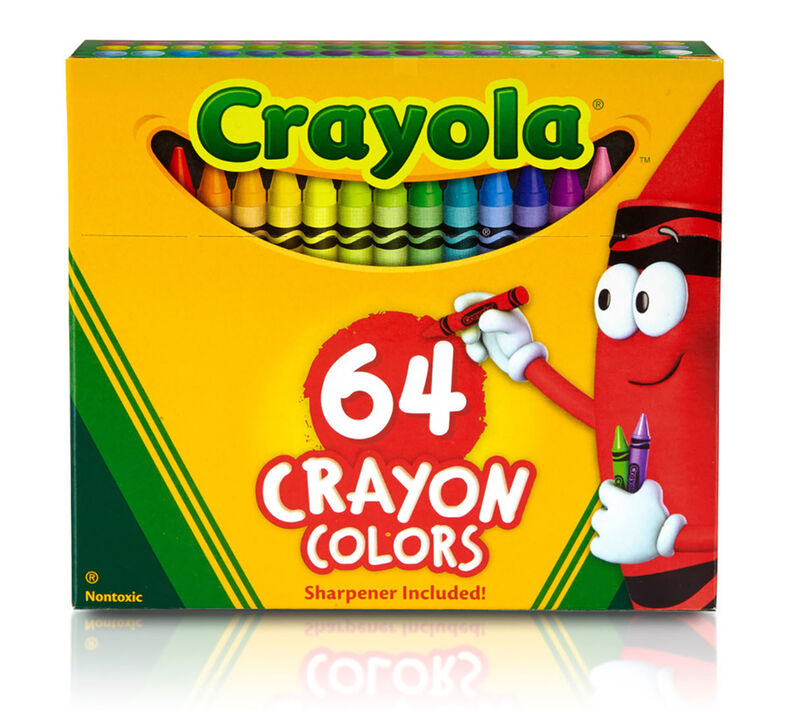Crayola Crayons 64 Pack with Sharpener