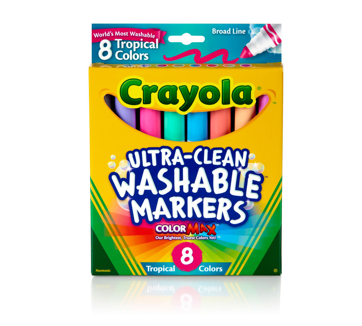 Crayola Tropical Colours Broad Line Markers  | 10 Pack