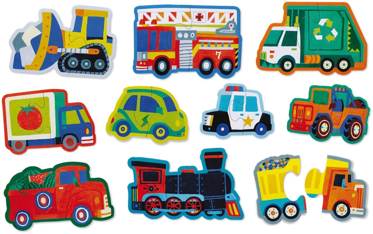 Vehicles Let's Begin Puzzles by Crocodile Creek Kaboodles Toy Store - Victoria