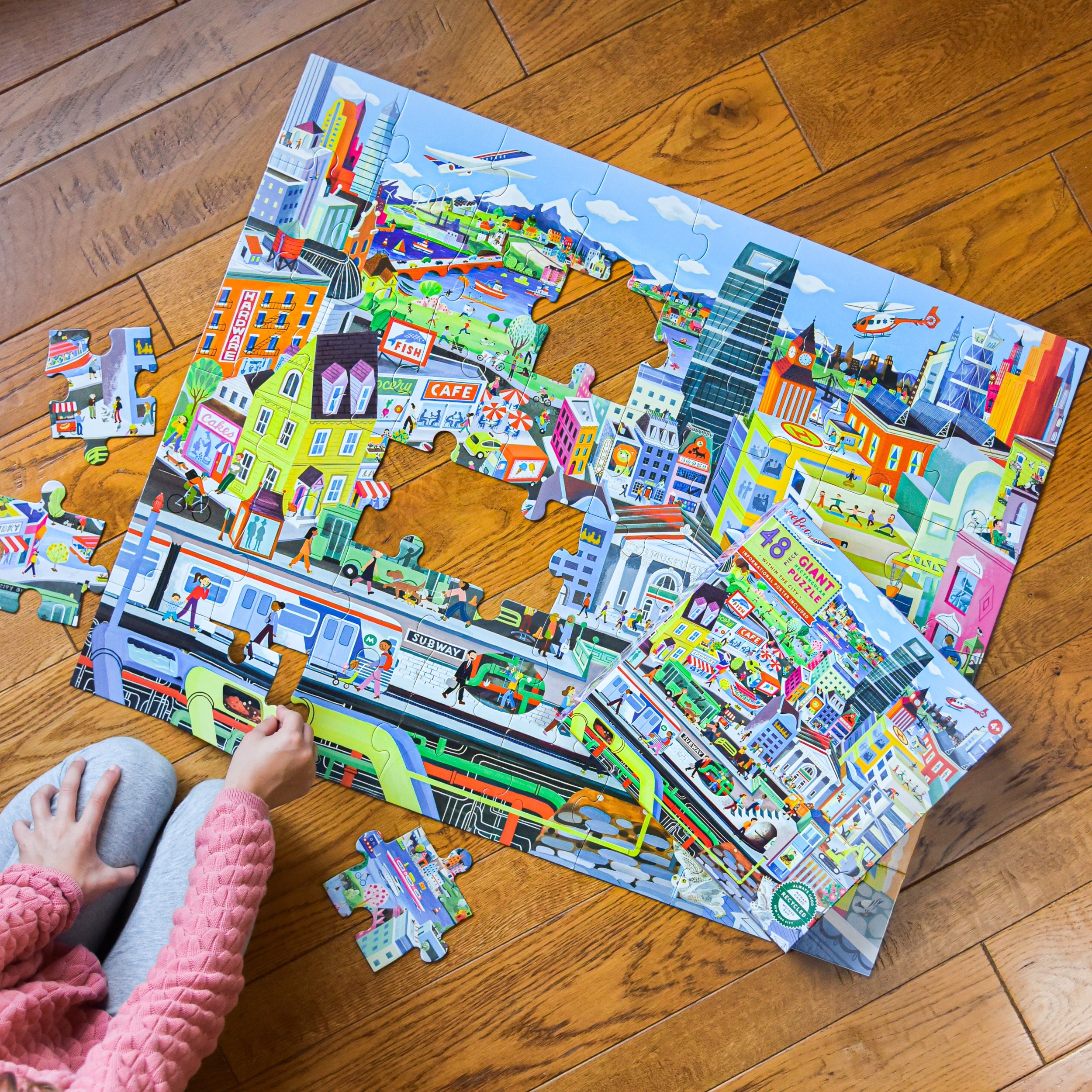Within the City 48 Piece Giant Eeboo Puzzle