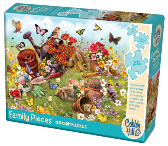 Garden Scene 350 piece Cobble Hill Family Puzzle Kaboodles Toy Store - Victoria