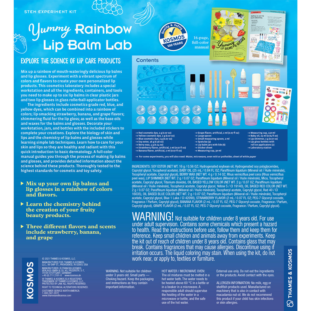 Yummy Rainbow Lip Balm Lab Kaboodles Toy Store - Victoria