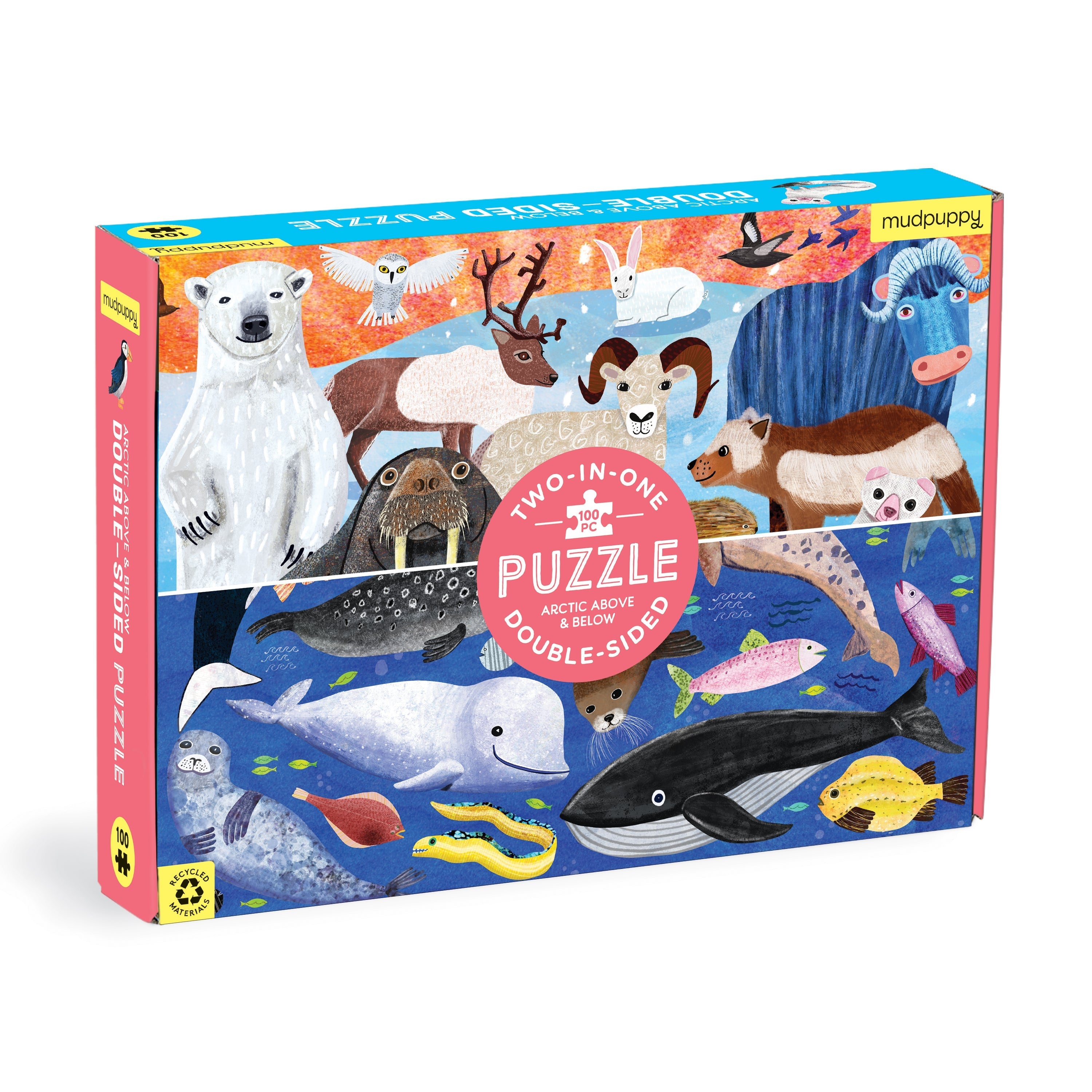 Arctic Above & Below 100 Piece Double Sided Mudpuppy Puzzle