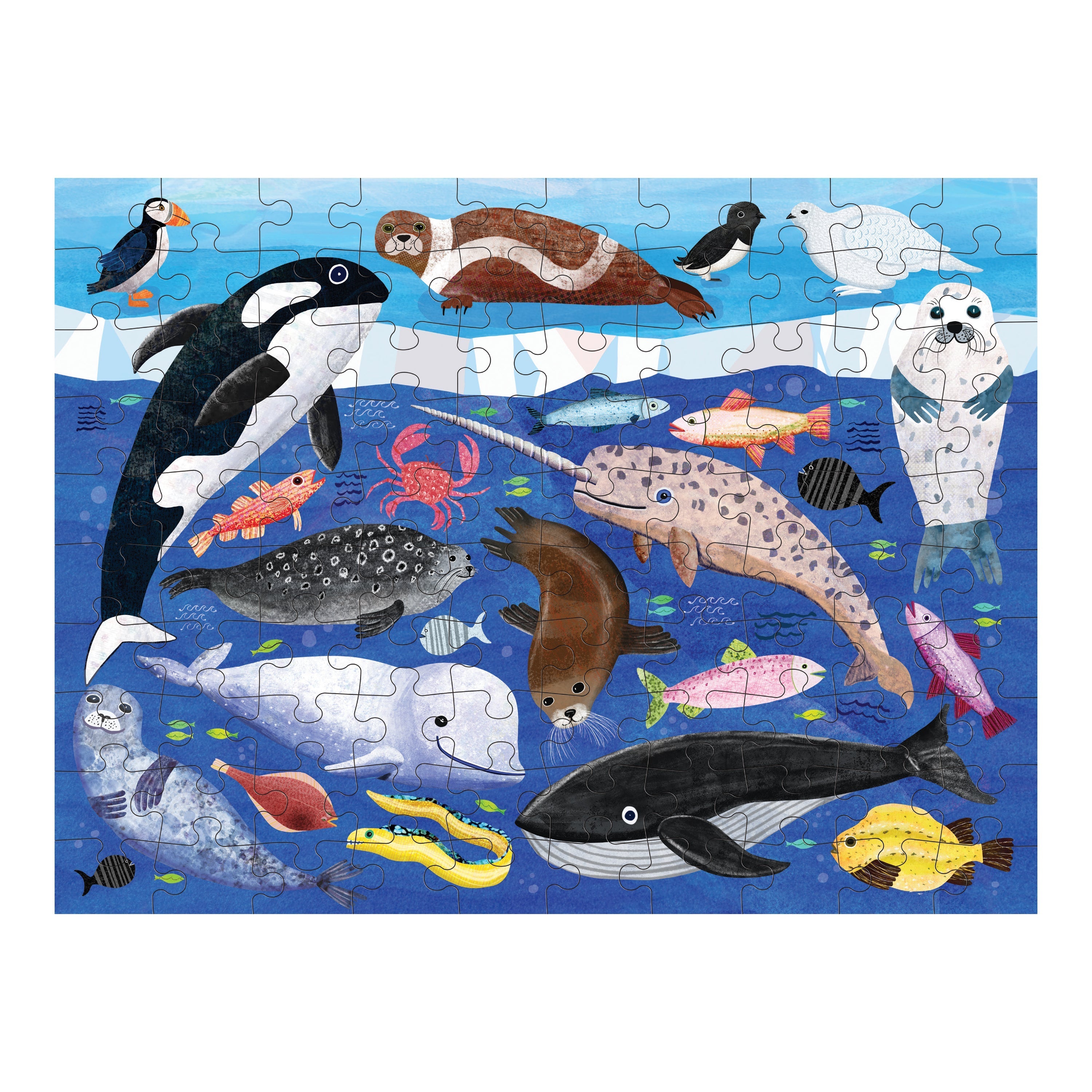Arctic Above & Below 100 Piece Double Sided Mudpuppy Puzzle