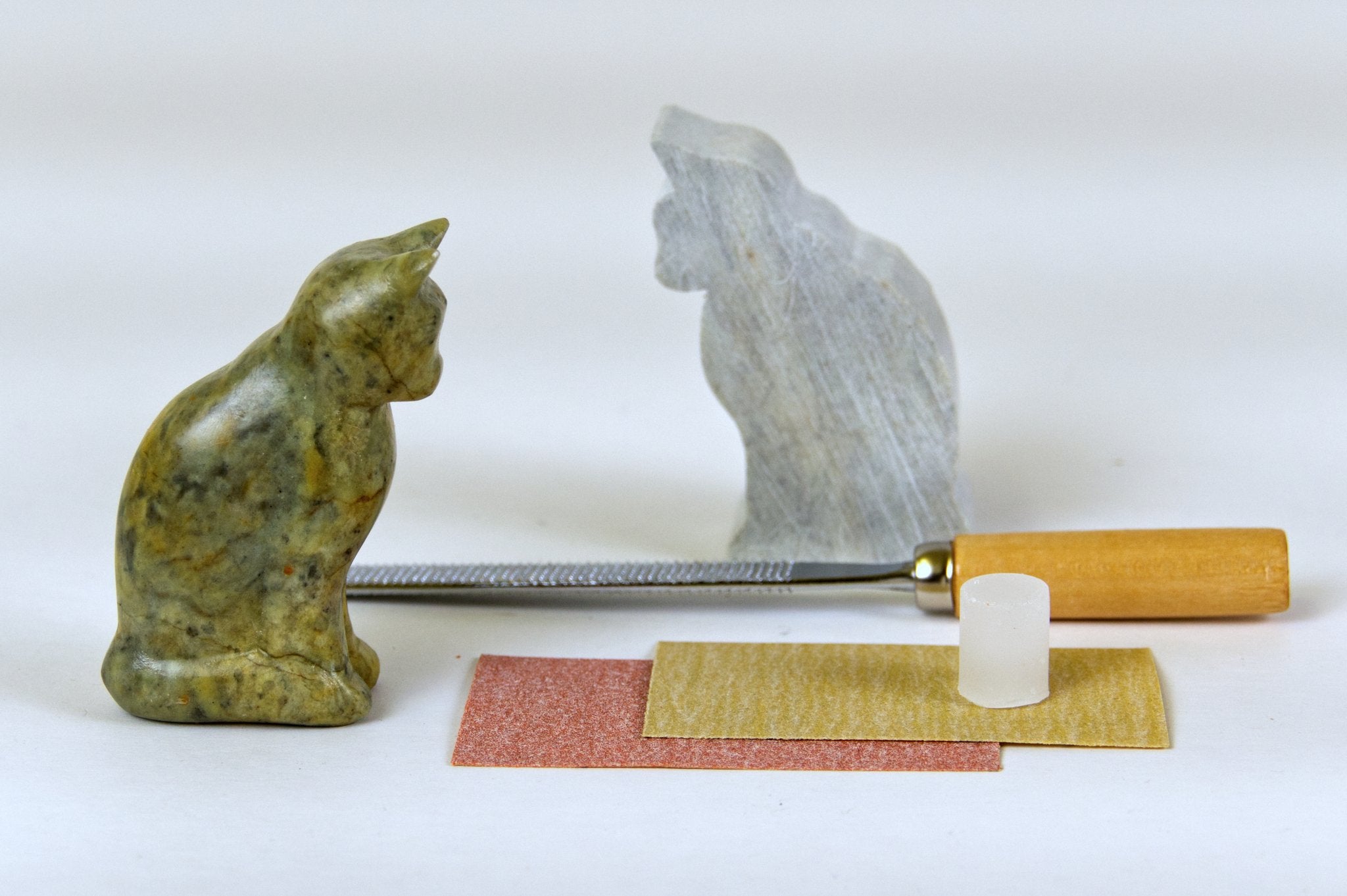 Studiostone Creative Soapstone Carving Kit, Wolf