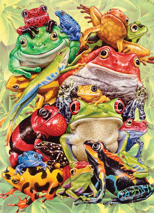 Frog Pile 350 piece Family Puzzle Kaboodles Toy Store - Victoria