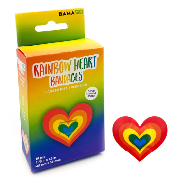 GamaGo |  Rainbow Heart Bandages