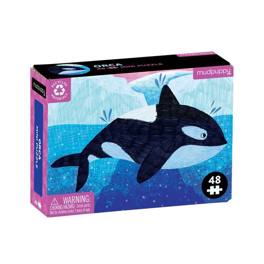 Orca 48 piece Mudpuppy Mini Puzzle Kaboodles Toy Store - Victoria