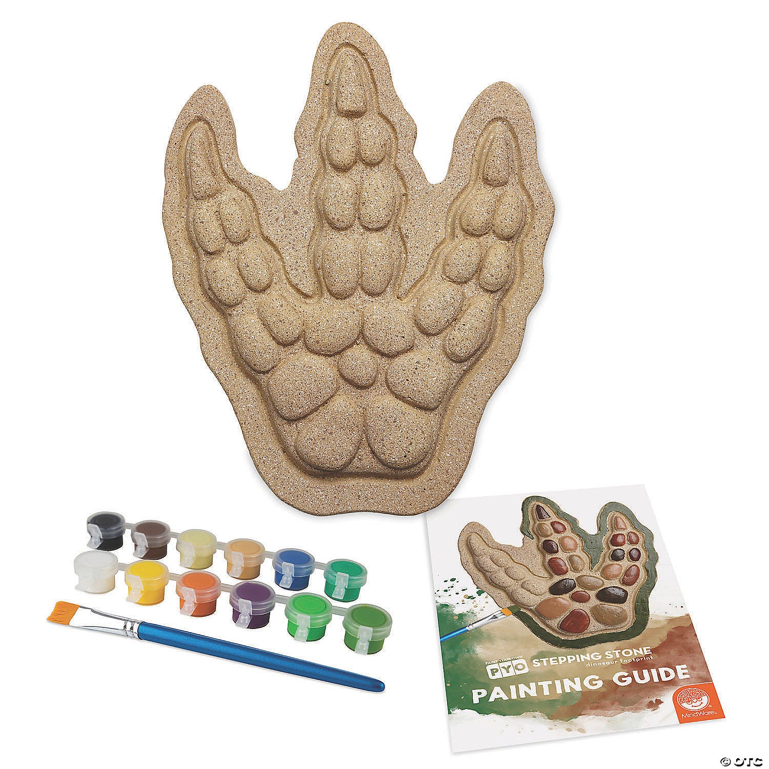 Paint Your Own Stepping Stone | Dinosaur Footprint Kaboodles Toy Store - Victoria