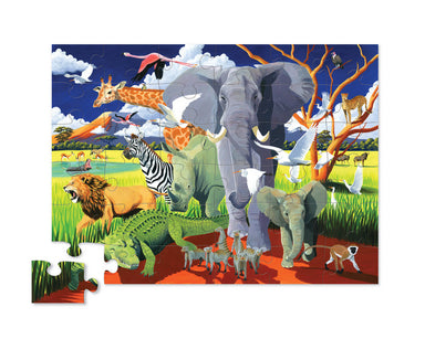 Wild Safari 36 Piece Crocodile Creek Floor Puzzle Kaboodles Toy Store - Victoria